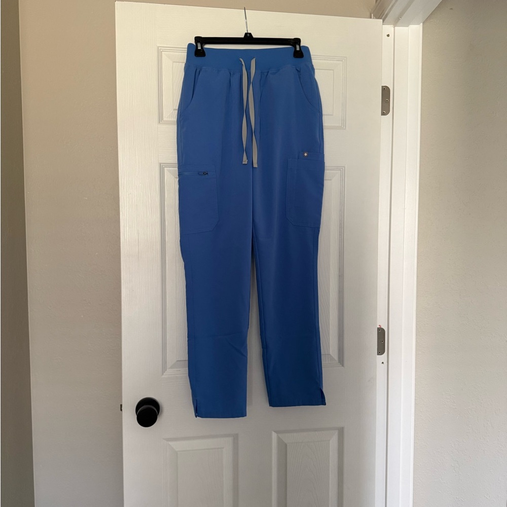 Figs Ceil Blue Yola High Waisted Scrub Pants
